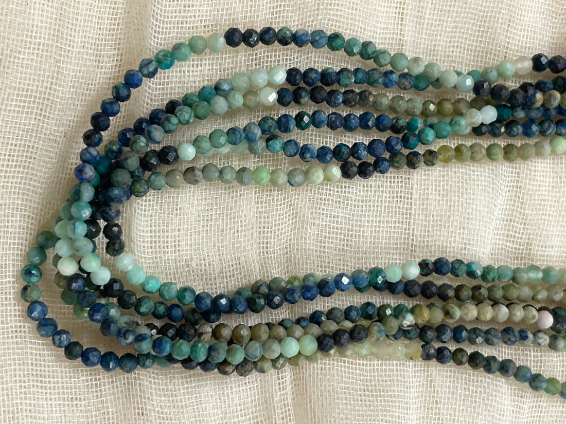 Chrysocolla Faceted Beads