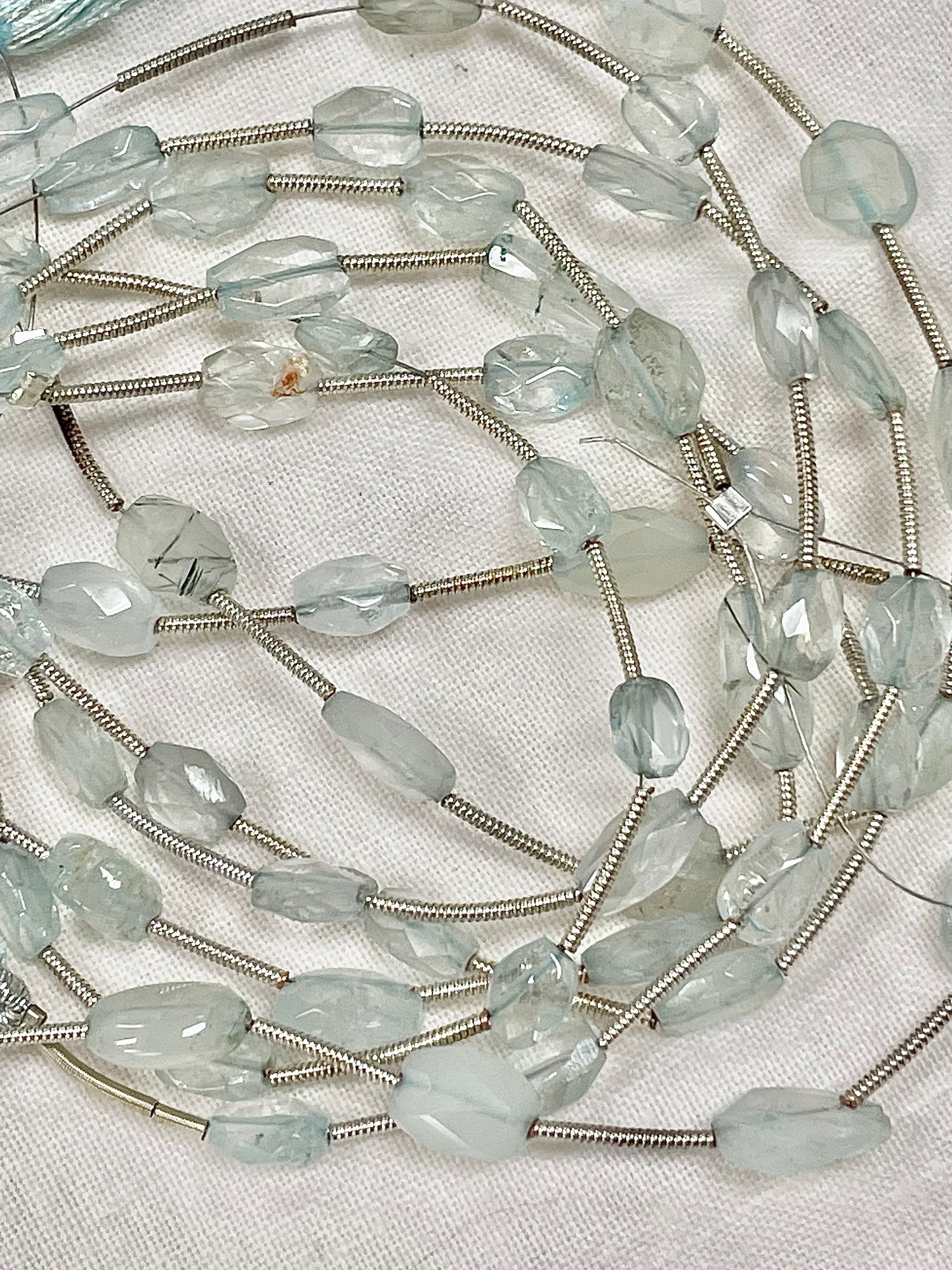 Aquamarine Mixed Shape Gemstone Beads