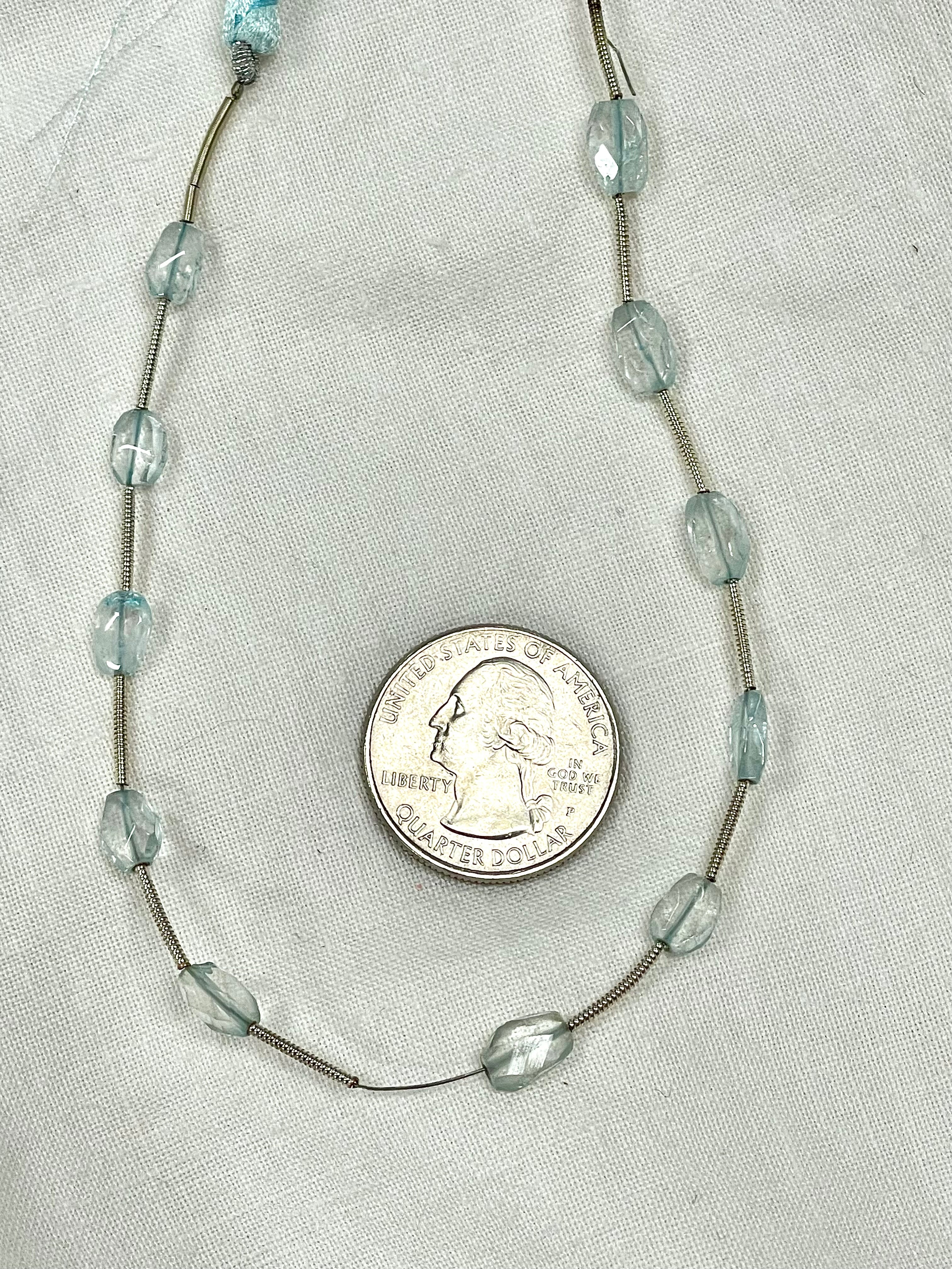 Aquamarine Mixed Shape Gemstone Beads