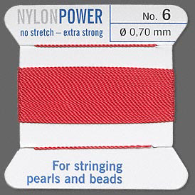 Griffin Nylon Power Cord Red 