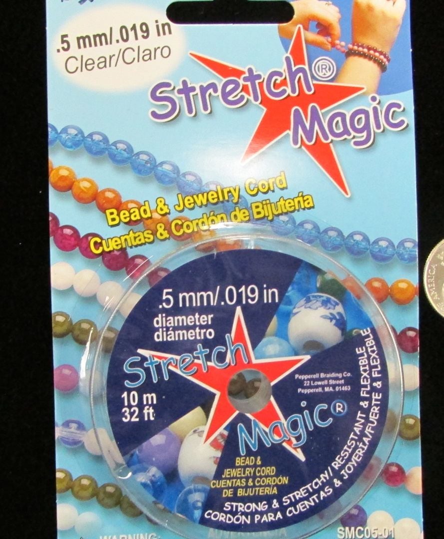 Stretch Magic 1mm Clear Elastic Cord 1 Metre Length