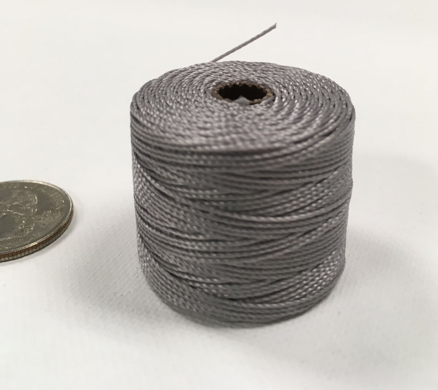 S-Lon TEX210 Silver bead cord 77 yard