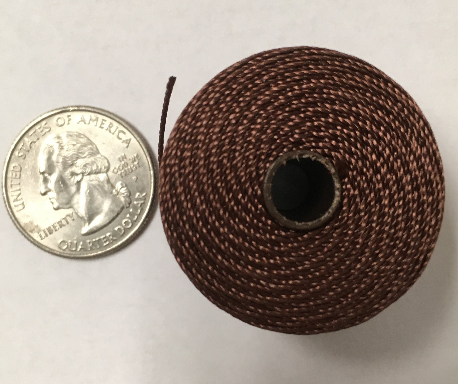 S-Lon Brown Bead Cord TEX210 Brown