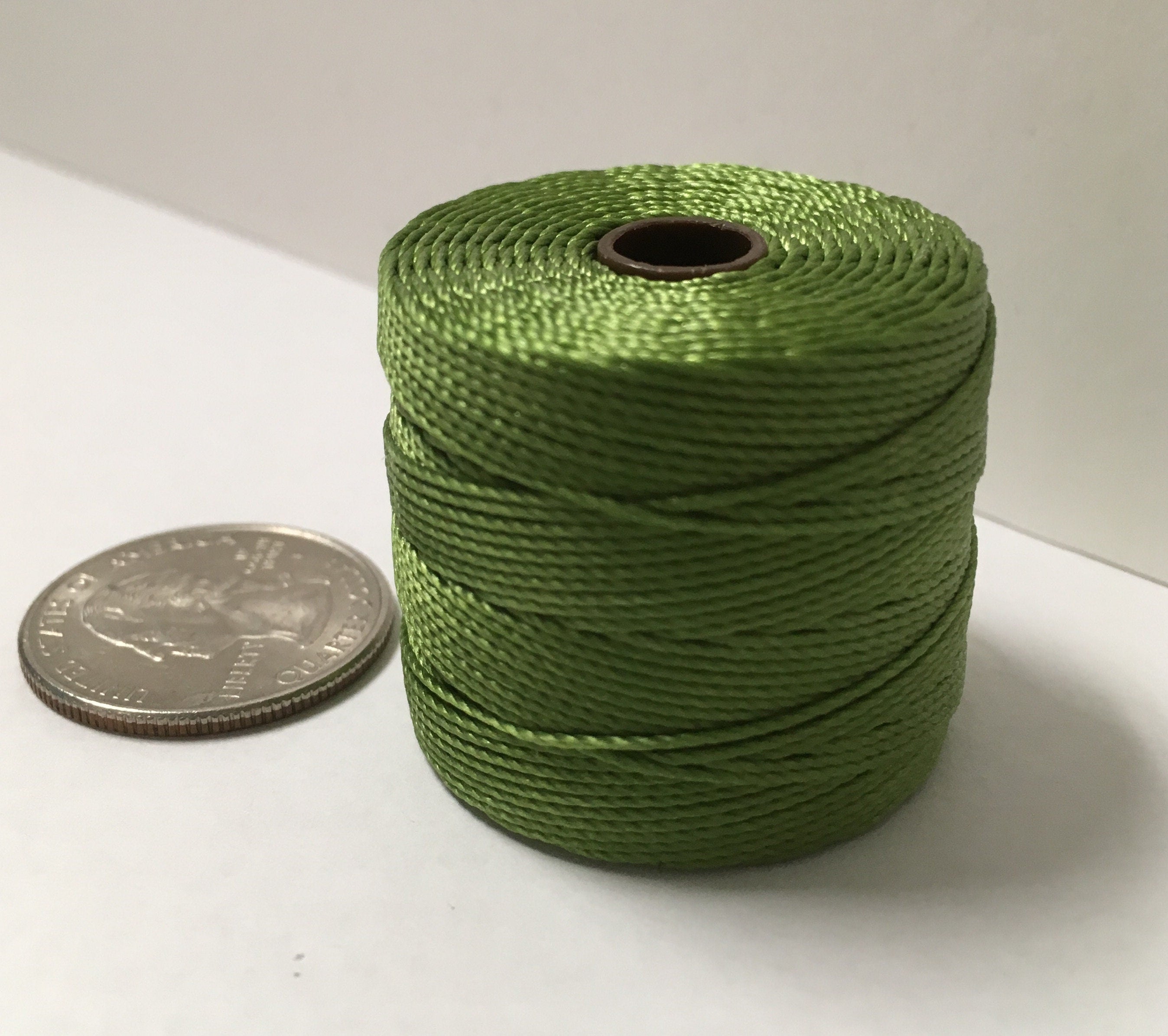 S-Lon Bead Cord Avocado TEX210 nylon