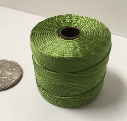 S-Lon Bead Cord Avocado TEX210 nylon