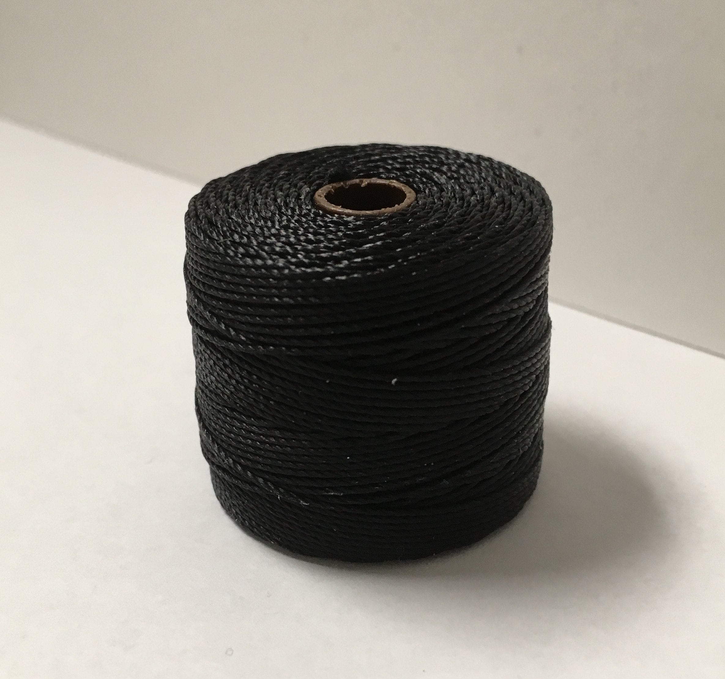 S-lon Tex210 Black nylon bead cord 77 yard