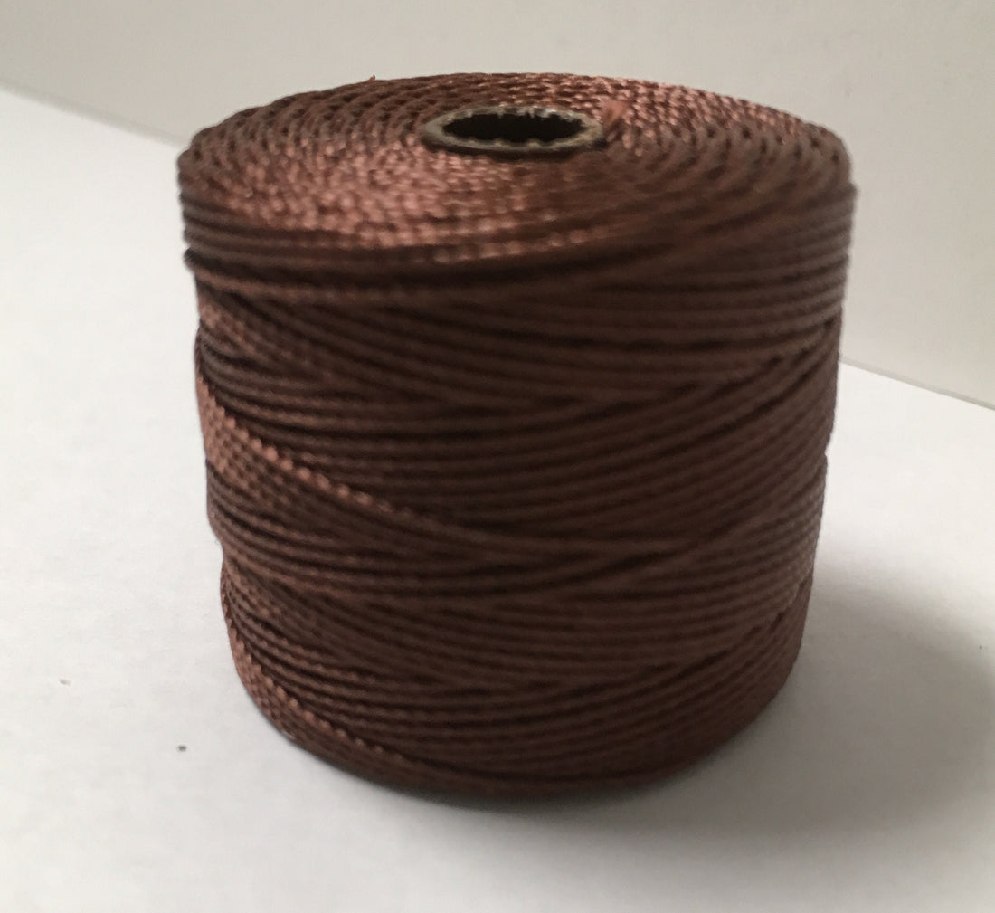 S-Lon Brown Bead Cord TEX210 Brown