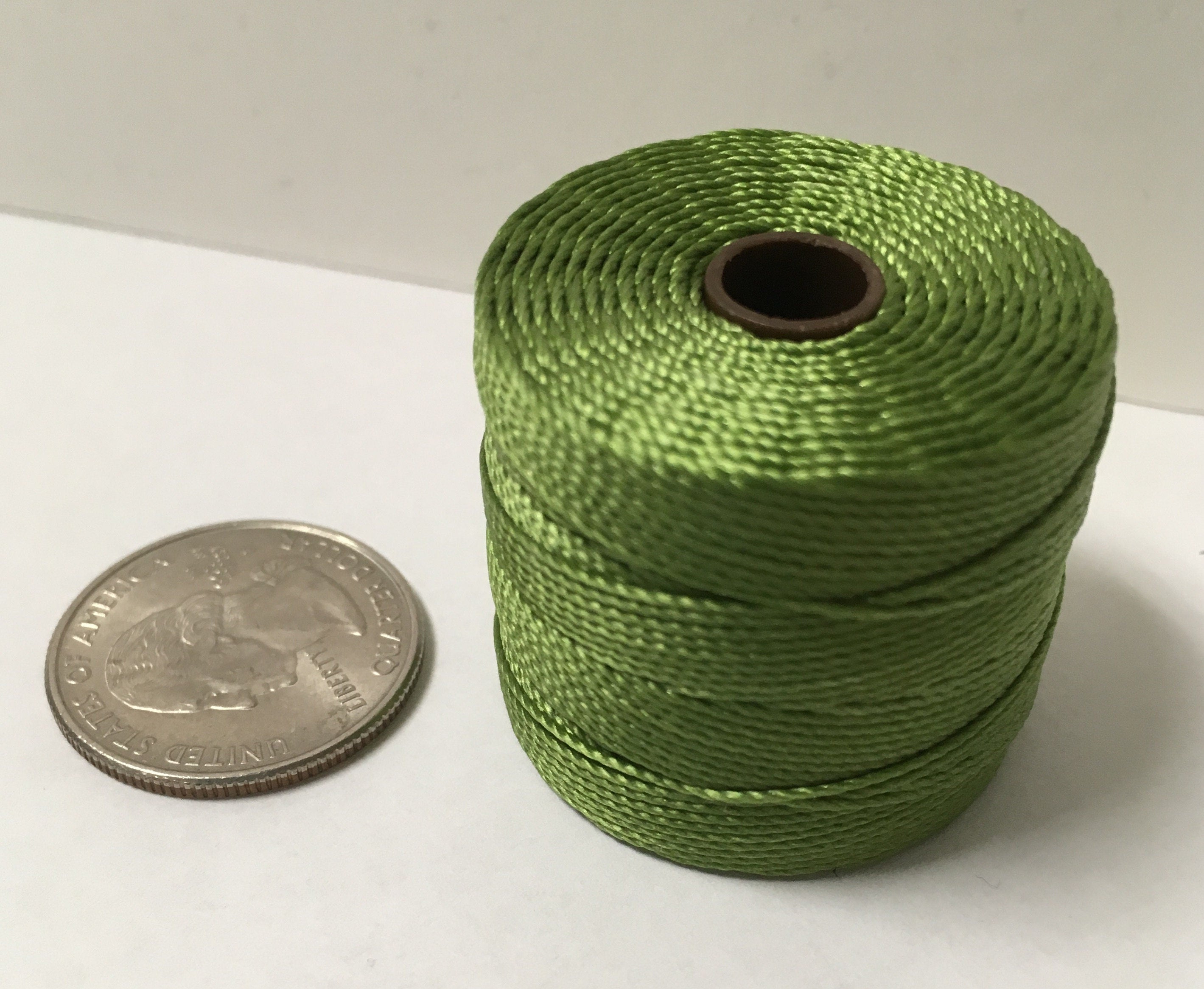 S-Lon Bead Cord Avocado TEX210 nylon