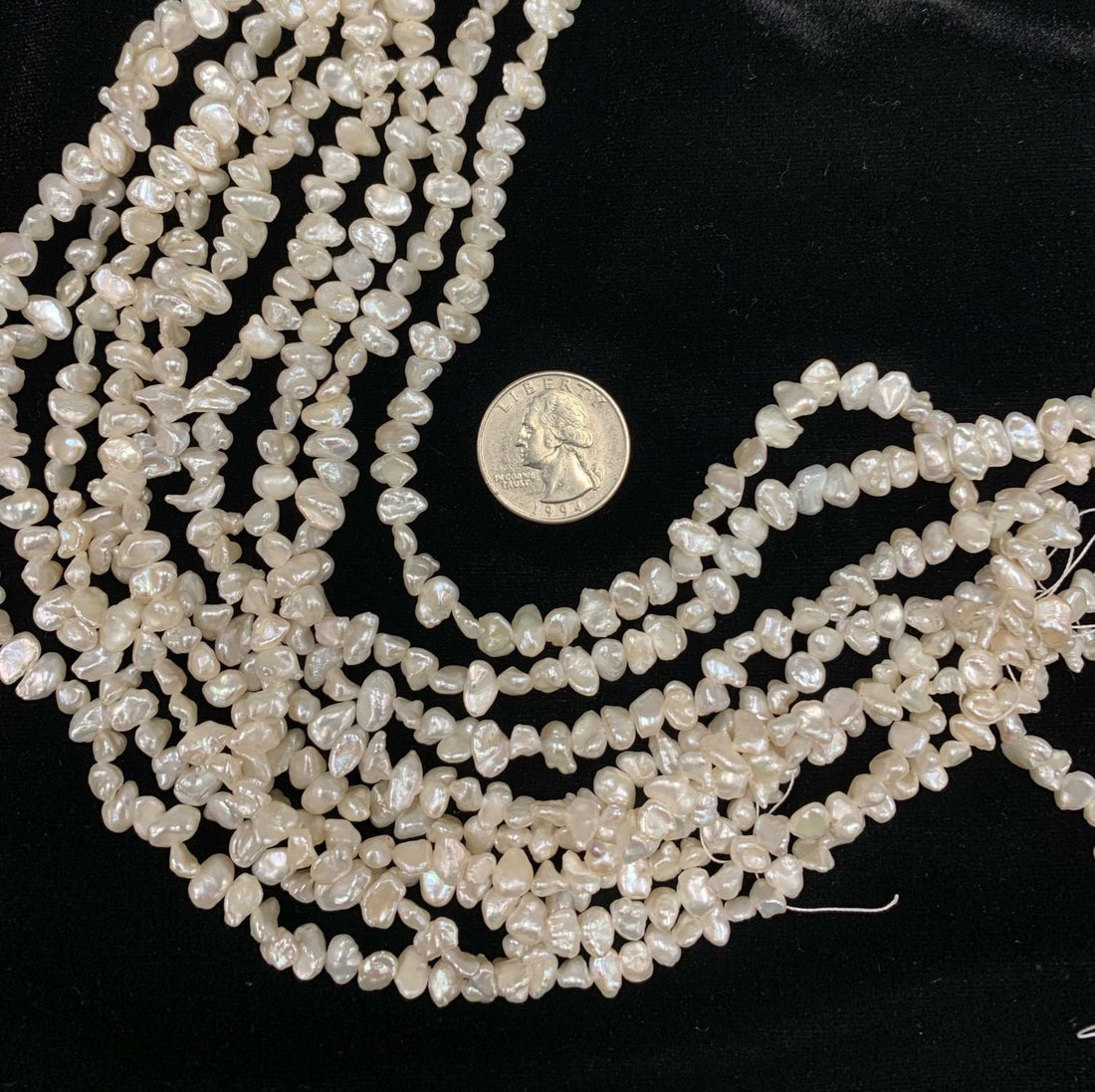 Keishi Freshwater Pearls, approx 6-8mm, 15-1/2-inch strand