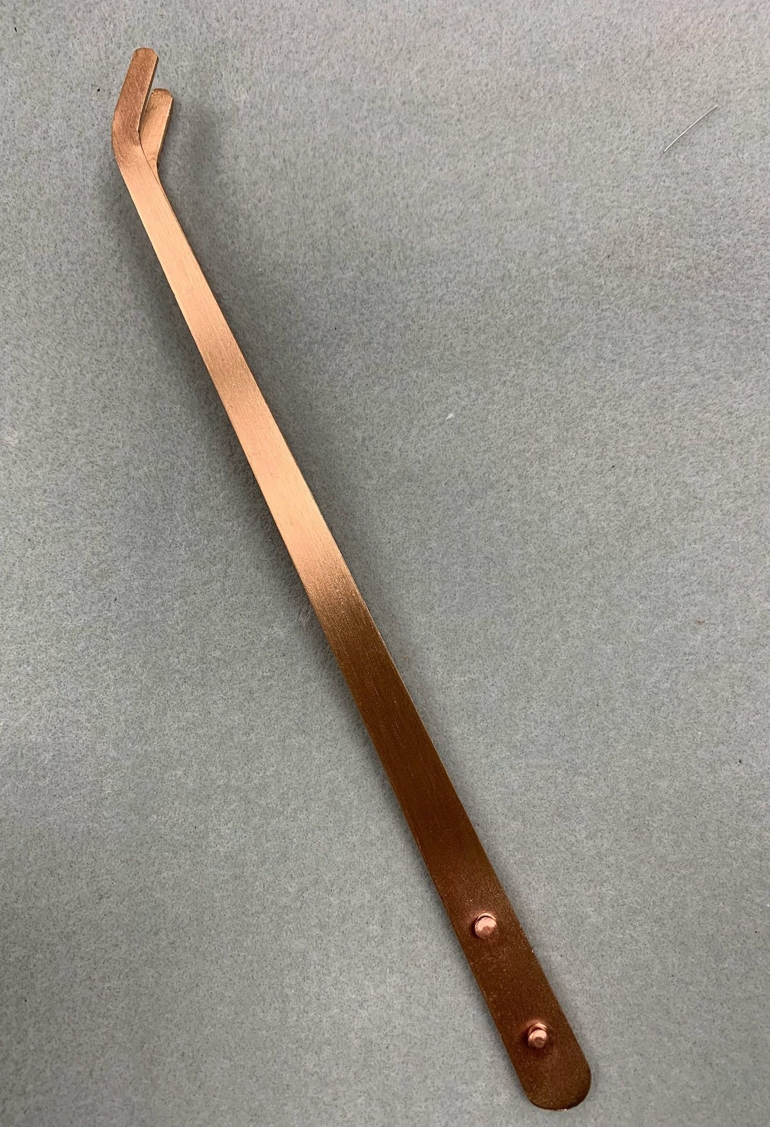 Curved Copper Tongs, 8-1/2 inches