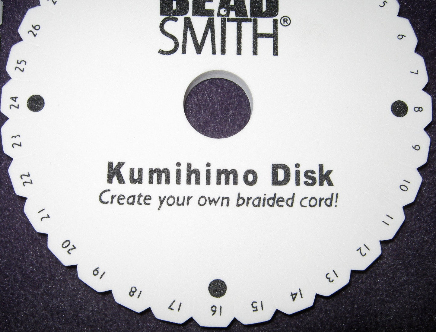 Kumihimo 6 inch foam Disk. Choose round or square