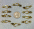 Goldplate or Silverplate Hook & Eye Clasps Package of (10 sets) 24mm