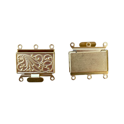 Brass Three Strand Clasp